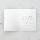 ハッピーバースデー、穏やかな川場面 カード (内部)