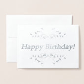 ハッピーバースデー! 箔カード (封筒付き正面)