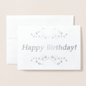 ハッピーバースデー! 箔カード (封筒付き正面)