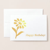 ハッピーバースデー! 箔カード (封筒付き正面)