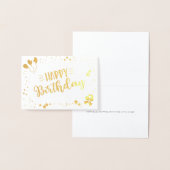 ハッピーバースデー 箔カード (ディスプレー)