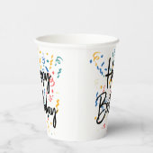 ハッピーバースデー 紙コップ (右)