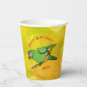 ハッピーバースデー 紙コップ (正面)