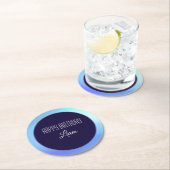 「ハッピーバースデー」紙コースター ラウンドペーパーコースター (インサイチュ)