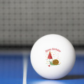 ハッピーバースデー!紙吹雪カタツムリ 卓球ボール (ネット)