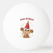 ハッピーバースデー!紙吹雪 卓球ボール (裏面)