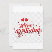 ハッピーバースデー!素晴らしい一日の失敗を願う 招待状 (正面)