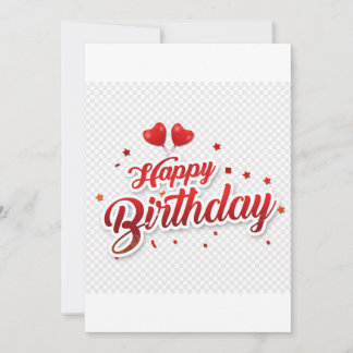 ハッピーバースデー!素晴らしい一日の失敗を願う 招待状