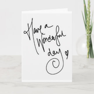 ハッピーバースデー/素晴らしい日を過ごす カード