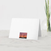 ハッピーバースデー – 紫の夕日 カード (裏面)