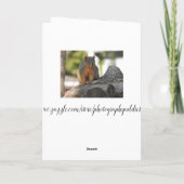 ハッピーバースデー |紫色のアイリス カード (裏面)