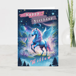 ハッピーバースデー（編集可能）折り畳みグリーティングカード カード