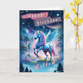 ハッピーバースデー（編集可能）折り畳みグリーティングカード カード (黄色い花)