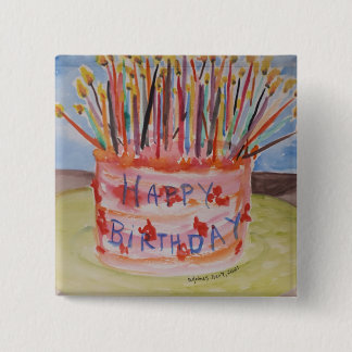 ハッピーバースデー 缶バッジ