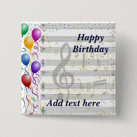 ハッピーバースデー__ 缶バッジ (正面)