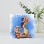 ハッピーバースデー – 美しいアフリカドラマー女の子 (スタンド正面)