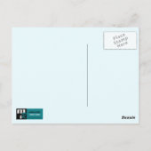 ハッピーバースデー、美しい。花と蝶 ポストカード (裏面)