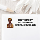 ハッピーバースデー，美しい，黒の女王，メラニンポー ラベル (インサイチュ)