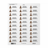 ハッピーバースデー，美しい，黒の女王，メラニンポー ラベル (フルシート)