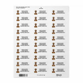 ハッピーバースデー，美しい，黒の女王，メラニンポー ラベル (フルシート)