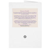 ハッピーバースデー：羽毛 (裏面)