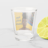 ハッピーバースデー! |自然美しい、トライバルインスパイア ショットグラス (裏面)