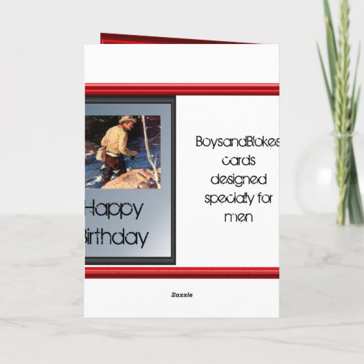 ハッピーバースデー – 自転車の海軍士官 カード (裏面)