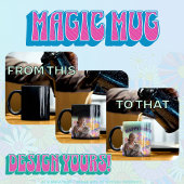 ハッピーバースデー!花園サイケデリックの猫 モーフィングマグカップ