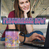 ハッピーバースデー!花園サイケデリックの猫 モーフィングマグカップ