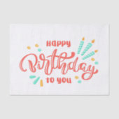 ハッピーバースデー 薄葉紙 (正面)