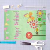 ハッピーバースデー 薄葉紙 (クラフト)