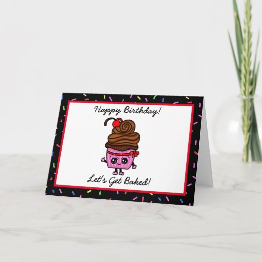 ハッピーバースデー、行こう焼いた カード (正面)