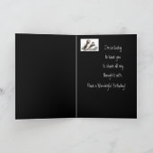 ハッピーバースデー、親友、かわいいツノメドリ、鳥 カード (内部)