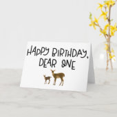 ハッピーバースデー、親愛1枚 カード (黄色い花)