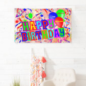 ハッピーバースデー、誕生会 横断幕 (インサイチュ)
