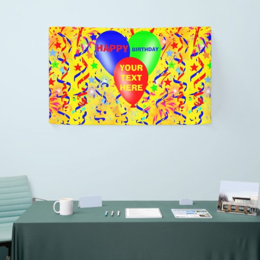 ハッピーバースデー、誕生会 横断幕 (トレードショー)