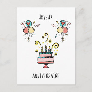 ハッピーバースデー   誕生日おめでとう ポストカード
