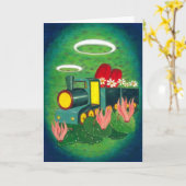 ハッピーバースデー!-誕生日カード カード (黄色い花)