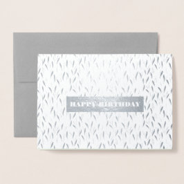 ハッピーバースデー。 贅沢実質ホイル|の水彩画カード 箔カード