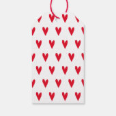 ハッピーバースデー!赤いハートギフトラベル ギフトタグ (裏面)