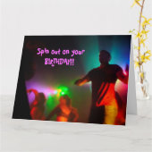 ハッピーバースデー – 踊り子が動く カード (黄色い花)