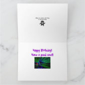 ハッピーバースデー – 踊り子が動く カード (内部)