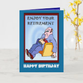 ハッピーバースデー、退職 カード (黄色い花)