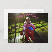 ハッピーバースデー、郵便はがき ポストカード (正面/裏面)