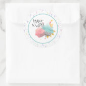 ハッピーバースデー 願いを込めて ラウンドシール (バッグ)