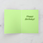 ハッピーバースデー-飛行タンポポの種 カード (内部)