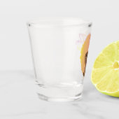 ハッピーバースデー!黒人女性カラフル天然毛 ショットグラス (左)