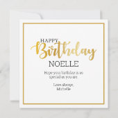 ハッピーバースデー!黒人女性シスター・フレンズ カード (裏面)