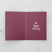 ハッピーバースデー!黒人白髪と星 カード (内部)