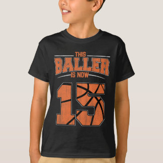 ハッピーバースデー 15歳 バイケツビュッ 少年たち フィフティーン Tシャツ